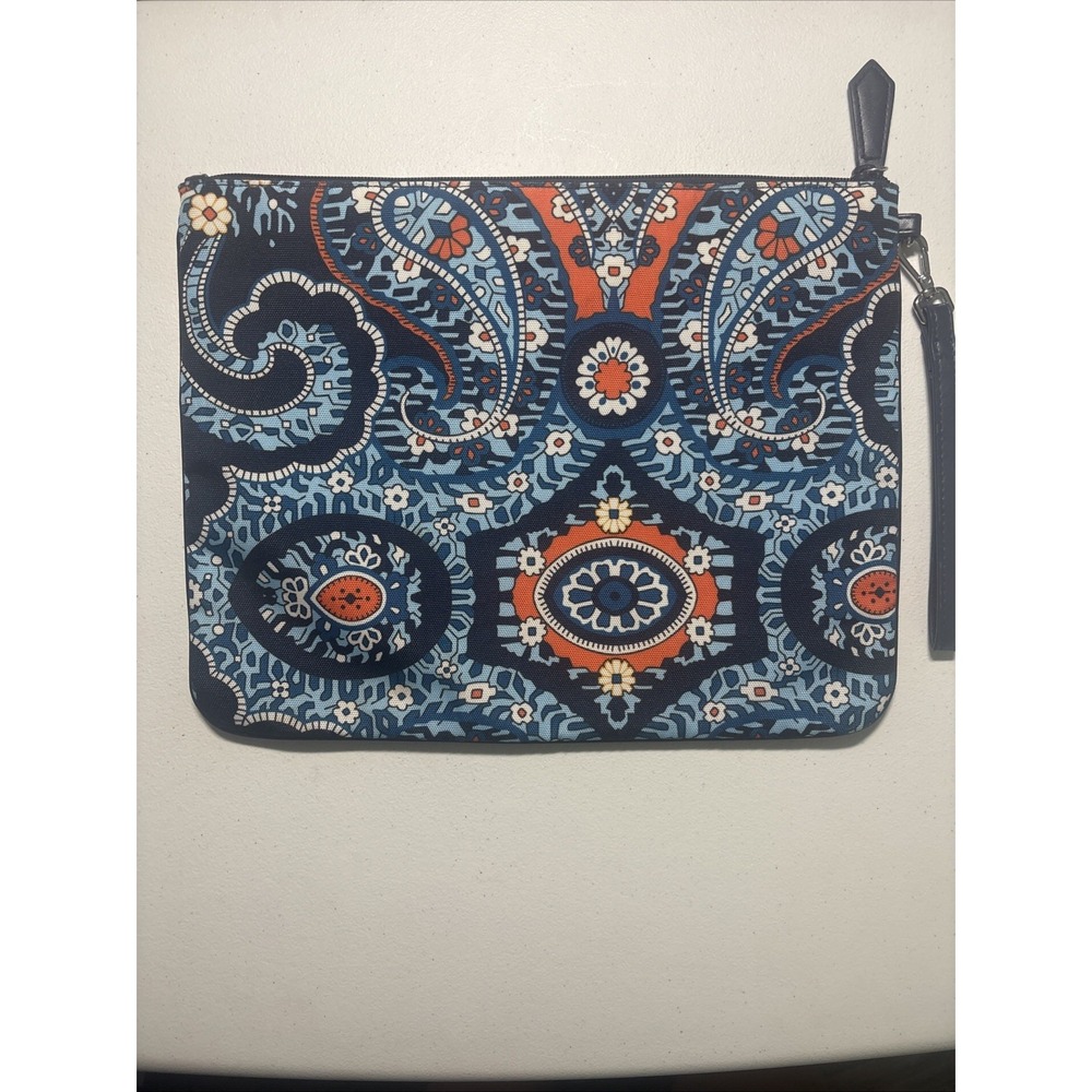 Vera Bradley Marrakesh Retired Print Canvas XL Clutch Travel Pouch Wristlet - Picture 4 of 7